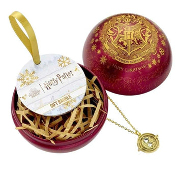bordspel-merchandise-kerstbal-harry-potter-time-turner-and-necklace