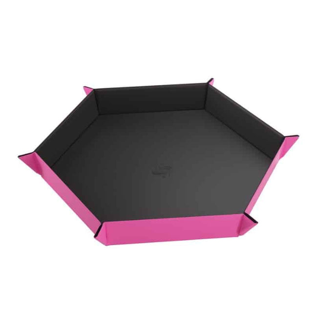 bordspel-accessoires-dice-tray-magnetic-hexagonal-roze