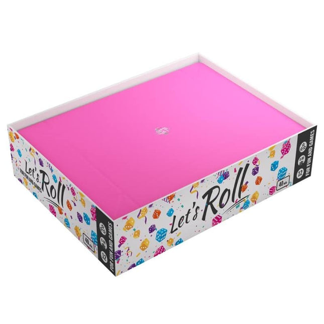 bordspel-accessoires-dice-tray-magnetic-rectangular-roze