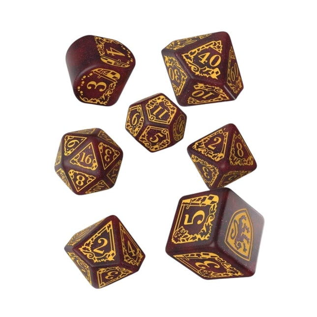 bordspel-accessoires-harry-potter-gryffindor-modern-dice-set-red-7-stuks