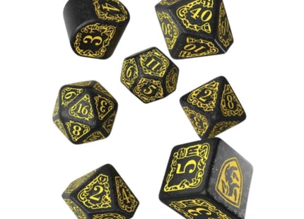 bordspel-accessoires-harry-potter-hufflepuff-modern-dice-set-black-7-stuks