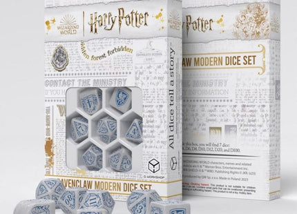 bordspel-accessoires-harry-potter-ravenclaw-modern-dice-set-white-7-stuks (1)