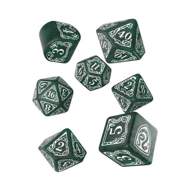 bordspel-accessoires-harry-potter-slytherin-modern-dice-set-green-7-stuks