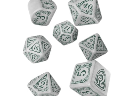 bordspel-accessoires-harry-potter-slytherin-modern-dice-set-white-7-stuks