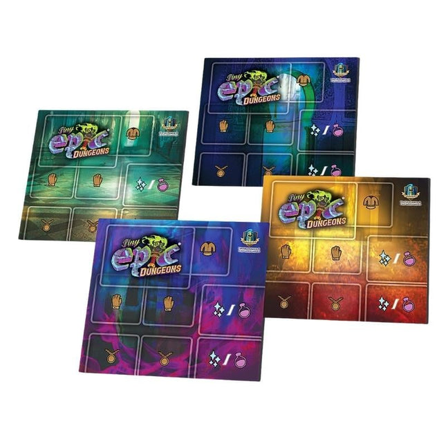 bordspel-accessoires-tiny-epic-dungeons-playmats-4-players-pack