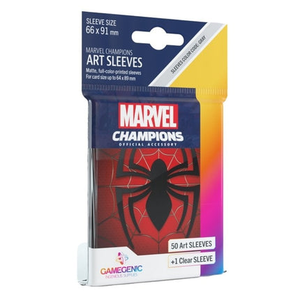 bordspel-sleeves-board-game-sleeves-marvel-champions-spider-man-66-x-91-mm