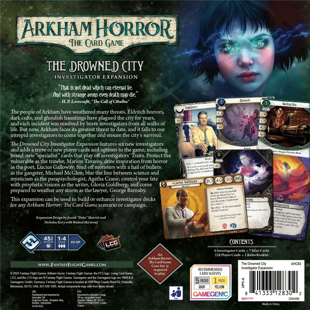 Arkham Horror LCG The Drowned City: Investigator Expansion De Spelletjes Vrienden Arkham Horror LCG The Drowned City: Investigator Expansion De Spelletjes Vrienden