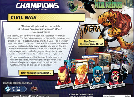 Marvel Champions LCG Civil War expansion (ENG)