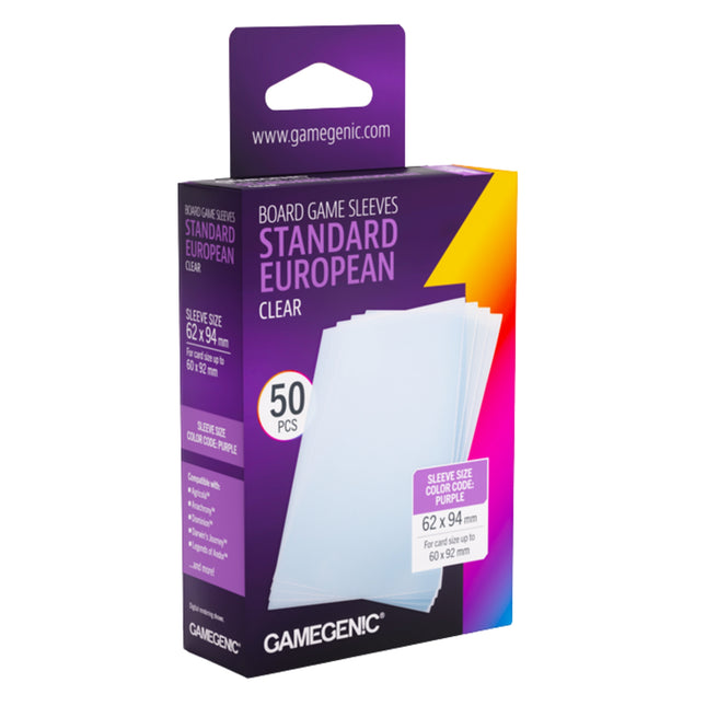Board Game Prime Sleeves 'Standard European' 62 x 94 mm (50ST) - Accessoires