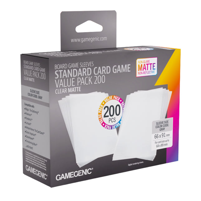 Board Game Matte Sleeves 'Value Pack Standard' 66 x 91 mm (200ST) - Accessoires
