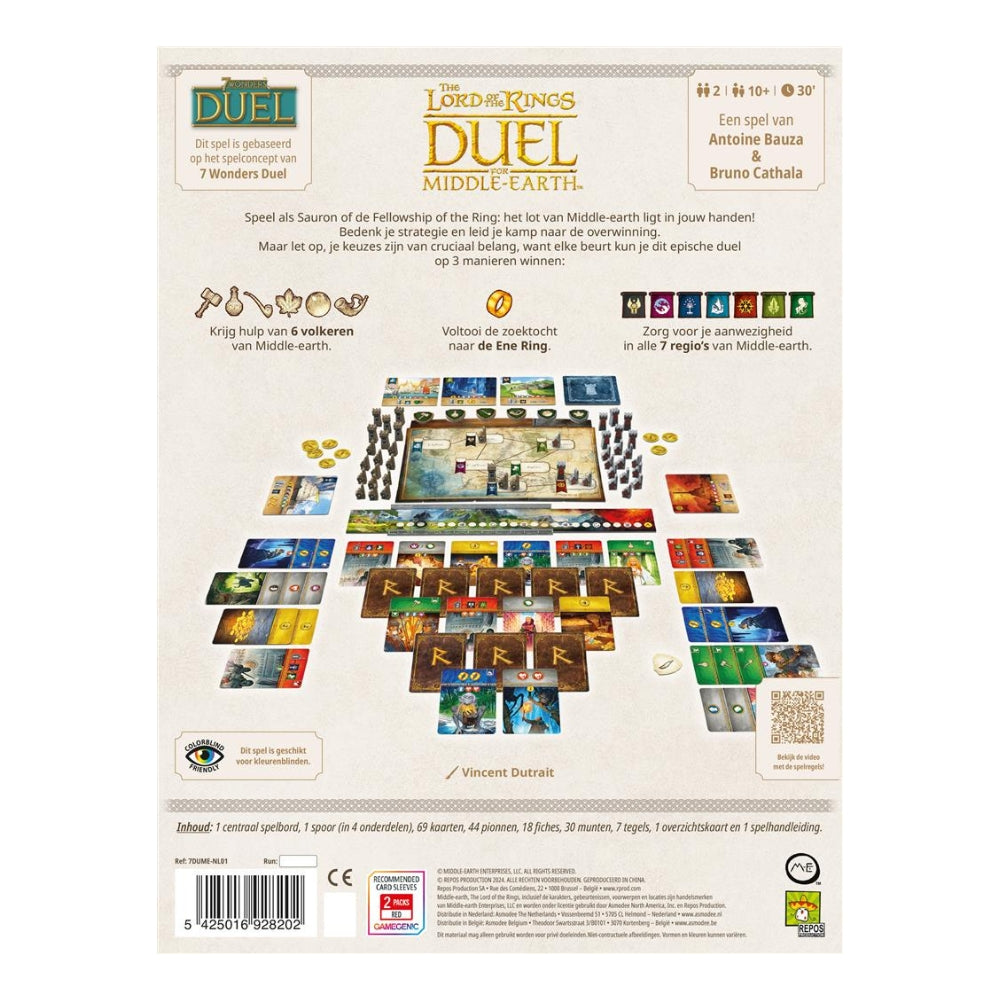 The Lord of the Rings Duel for Middle Earth - Card Game De Spelletjes Vrienden The Lord of the Rings Duel for Middle Earth - Card Game De Spelletjes Vrienden