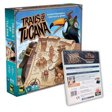 Trails of Tucana (inkl. Ferry-Erweiterung) – Kartenspiel (ENG)