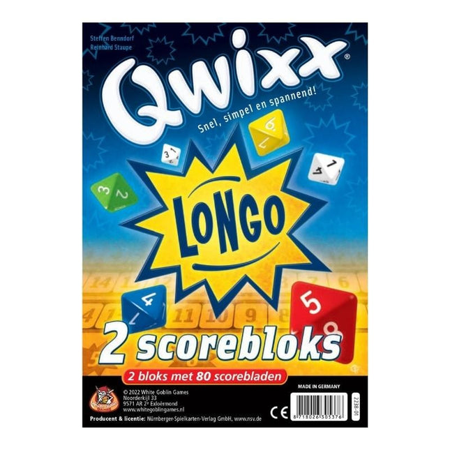 Qwixx Longo Bloks (zusätzliche Punkteblöcke) – Zubehör