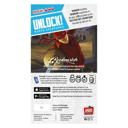 Unlock! Korte Avonturen: Roodmasker - Escape Room Spel