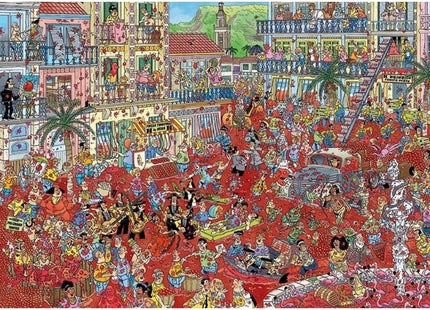 Jan van Haasteren: La Tomatina (1000 stukjes) - Puzzel