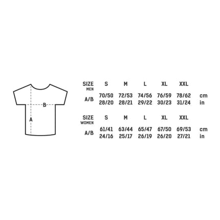 merchandise-t-shirt-maten-tabel