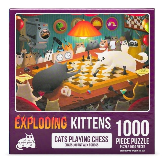 puzzel-legpuzzel-expldoding-kittens-cats-playing-chess-1000-stukjes