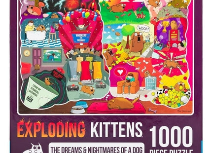 puzzel-legpuzzel-expldoding-kittens-the-dreams-and-nightmares-of-a-dog-1000-stukjes