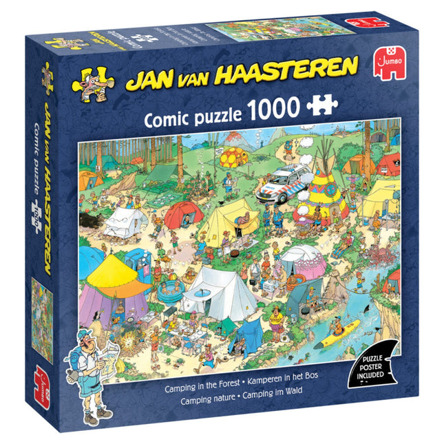 Jan van Haasteren: Camping in the Forest (1000 pieces) - Puzzle