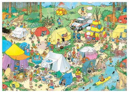 Jan van Haasteren: Camping in the Forest (1000 pieces) - Puzzle