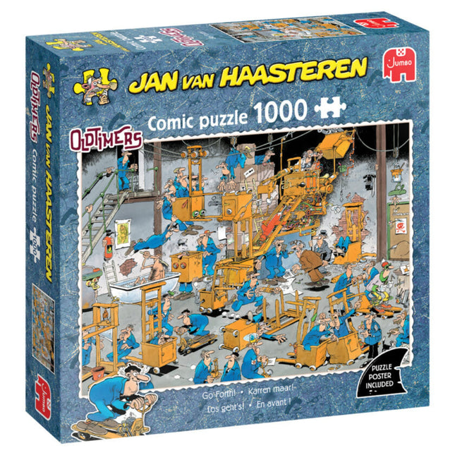 Jan van Haasteren: Vintage Cars, Let's Go! (1000 pieces) - Puzzle